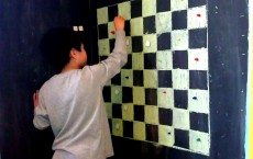 Magnetic Checkerboard Wall