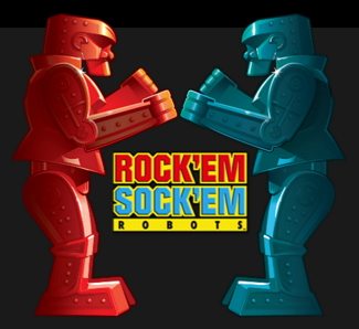 BIG Rock’em Sock’em Backlit Graphic for Dave & Buster’s