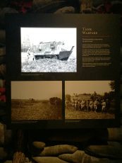 tank warfare didactic panel with tv cutout on sintra cantigny