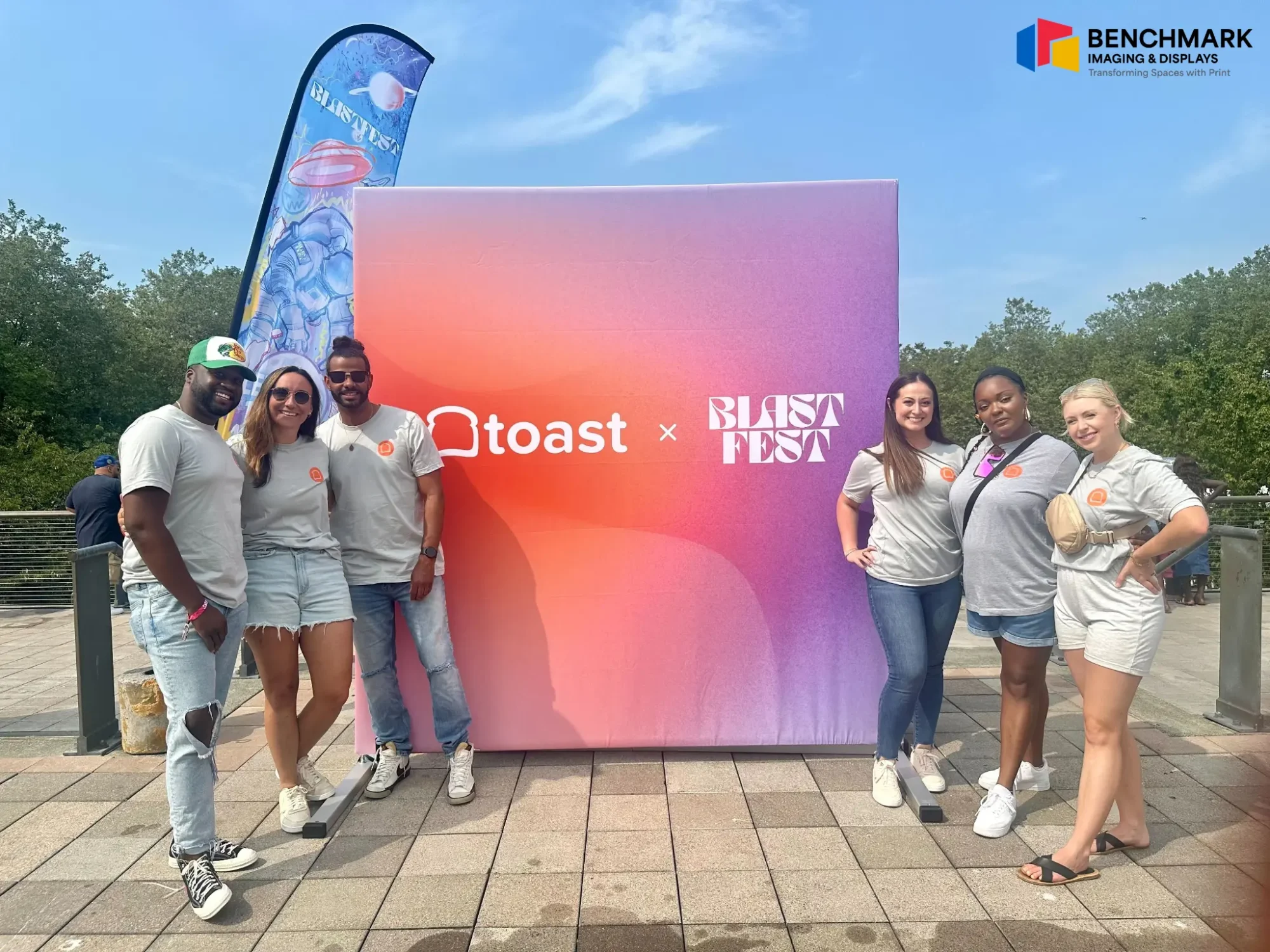 custom outdoor festival branding backdrop